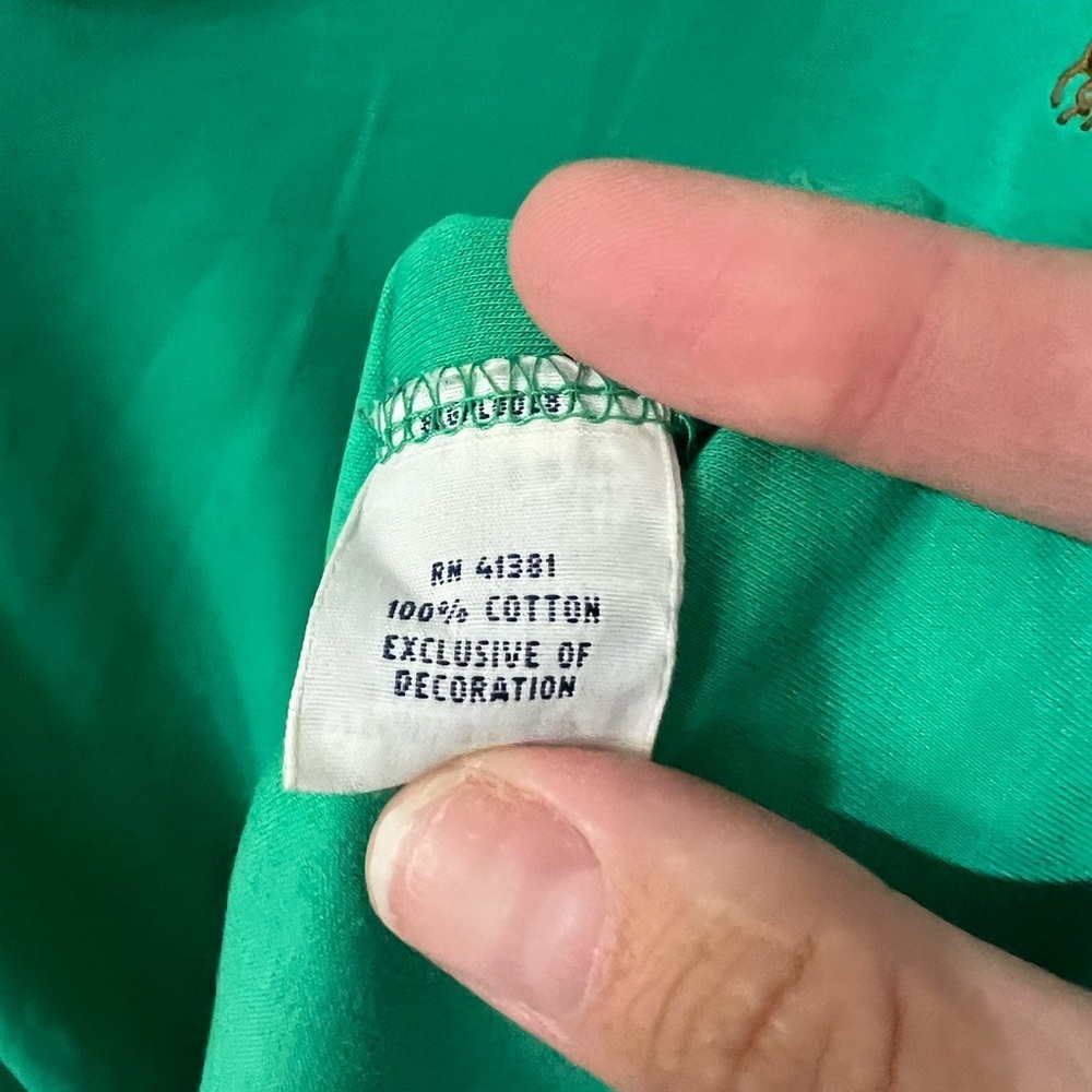 Polo by Ralph Lauren Men's Green Polo Shirt - Picture 7 of 8